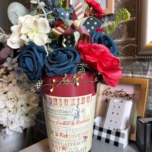 Rustic Americana Faux Floral Arrangement